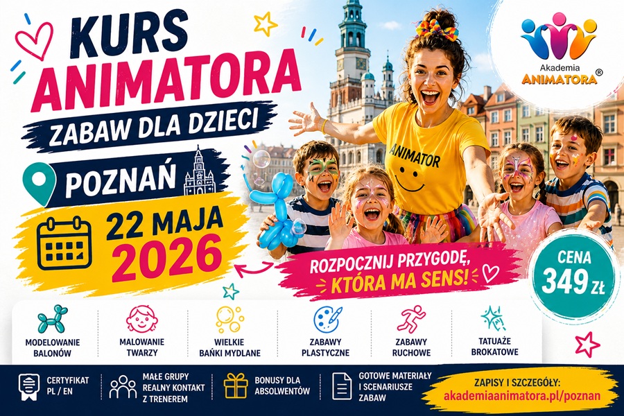 Kurs Animatora Gier i Zabaw Poznań